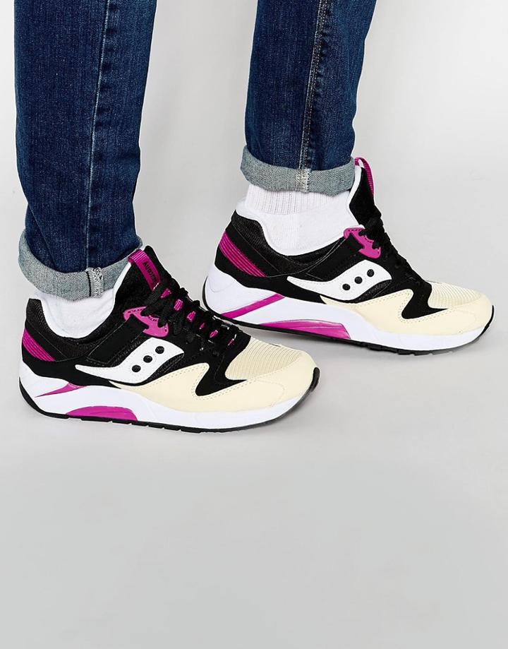 Saucony Grid 9000 Sneakers In Black S70077-43 - Black