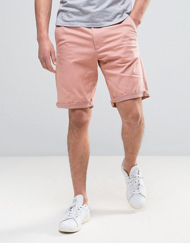 Diesel Chi-driver-shor-roll Chino Short - Pink