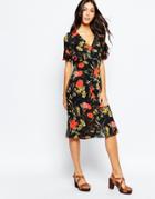 Style London Midi Dress In Floral Print