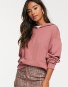 Pull & Bear Basic Oversized Hoodie In Pink