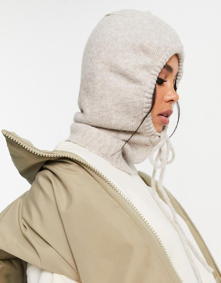 Weekday Lotta Recycled Hood In Oatmeal-neutral