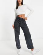Whistles Rope Belted Casual Pant In Gray