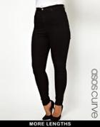 Asos Curve Skinny Jean With Ultra High Waist - Black