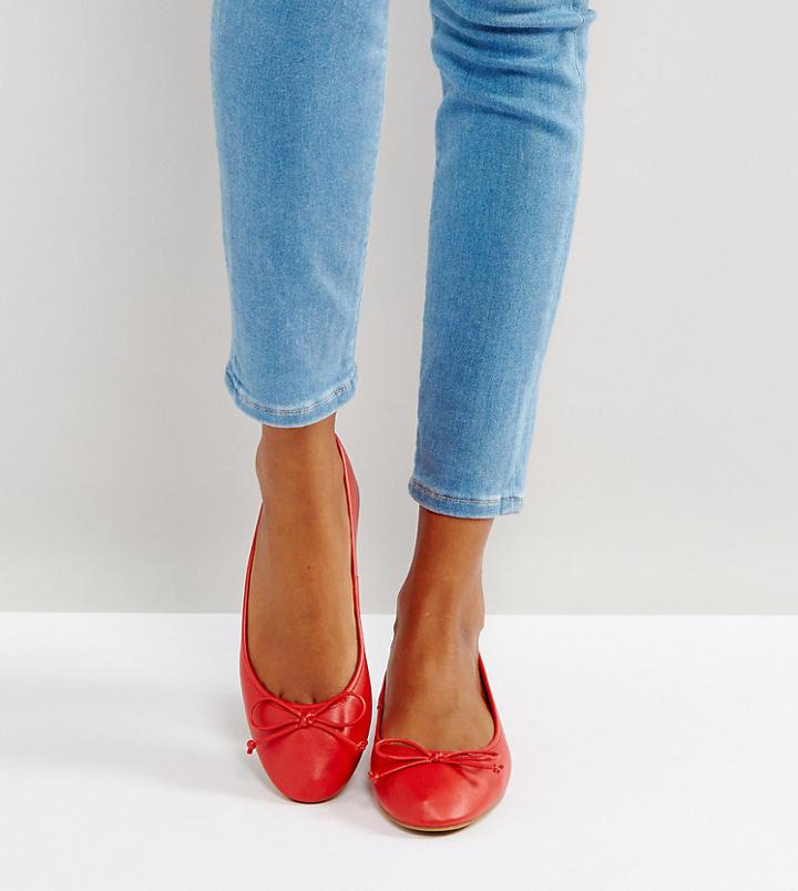 Asos Libra Ballet Flats - Red