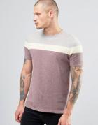 Asos Color Block Knitted T-shirt - Beige