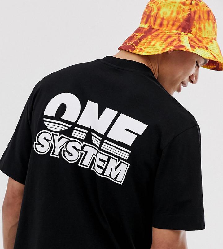 Collusion Tall T-shirt With Print - Black