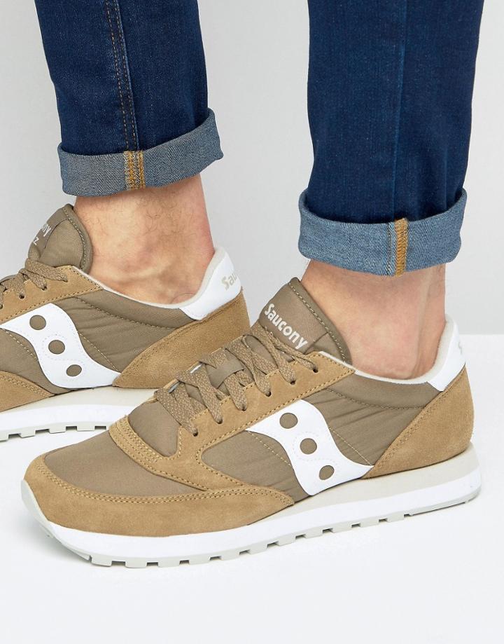 Saucony Jazz Original Sneakers In Tan S2044-382 - Tan