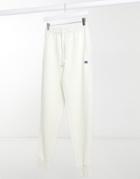 Russell Athletic Fleece Sweatpants In Cream-white