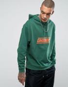Asos Oversized Hoodie With Text Print - Green