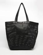 Asos Soft Cut Out Shopper Bag - Black