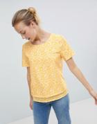 Ichi Noise Print Top - Yellow