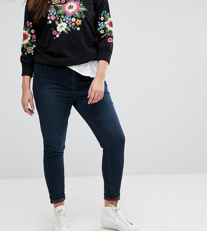 Simply Be Chloe Skinny Jean - Navy