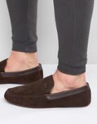 Ted Baker Moriss Suede Slippers - Brown