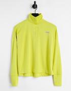Asos 4505 Icon Long Sleeve Top With 1/4 Zip-green