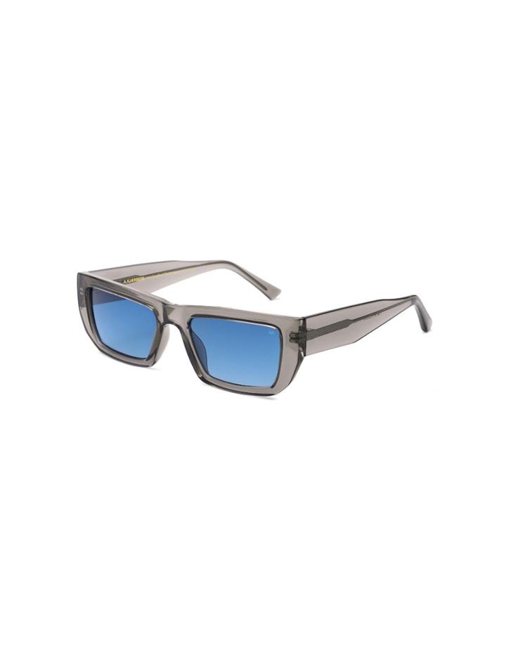 A.kjaerbede Fame Square Sunglasses In Gray Transparent