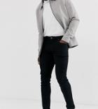 Asos Design Tall Slim Jeans In Black