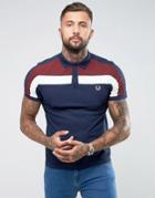 Fred Perry Slim Fit Sports Authentic Polo With Color Back Yoke In Navy - Navy