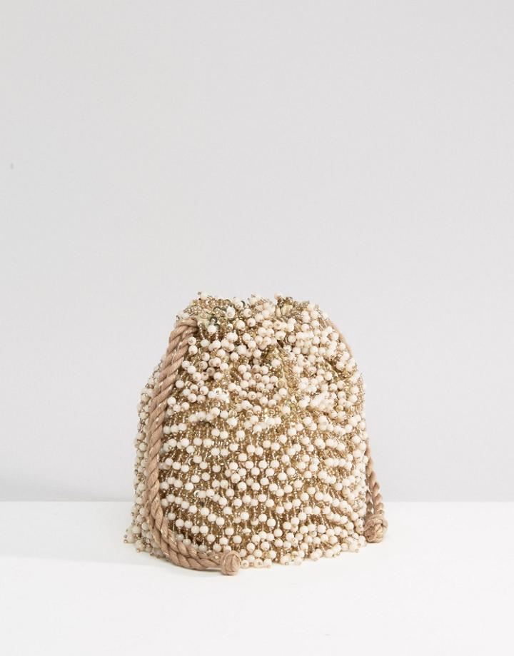 Asos Beaded Embellished Clutch Bag - Multi