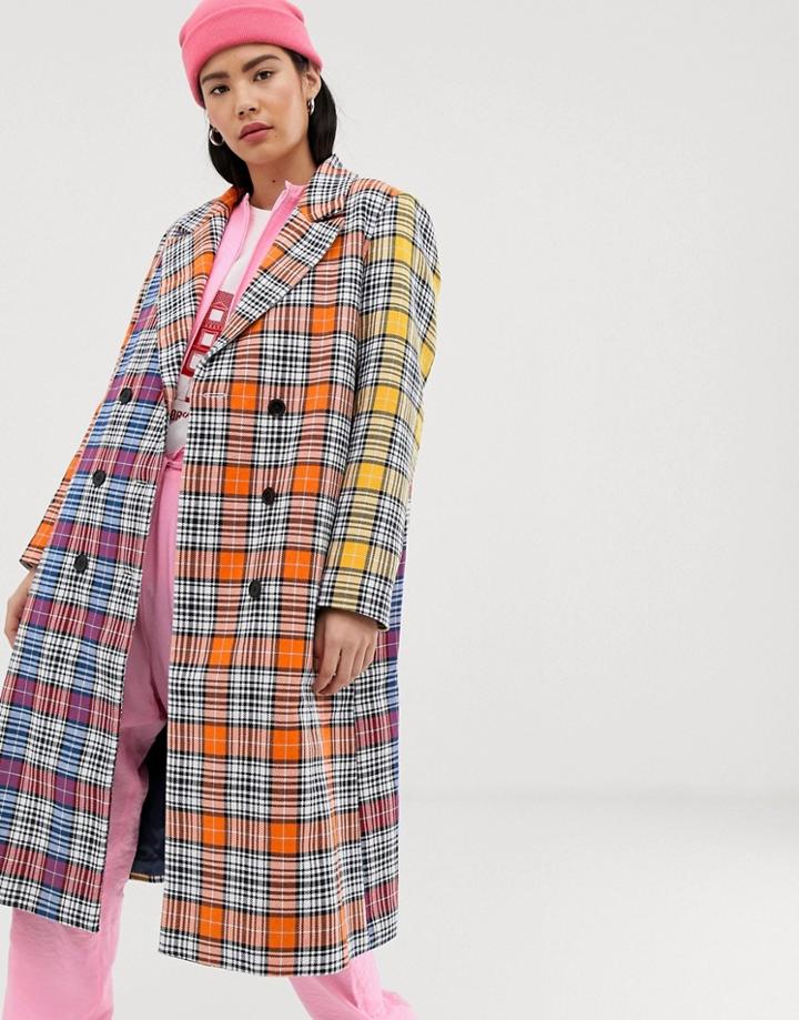 Mads Norgaard Check Jam Coat - Multi