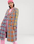 Mads Norgaard Check Jam Coat - Multi