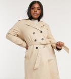 Fashion Union Plus Trench Coat-neutral