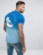 Wetts Dip Dye Wave Logo T-shirt - Blue