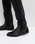Selected Homme Royce Leather Chelsea Boots In Black - Black