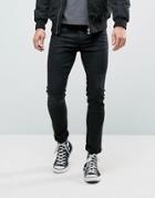 New Look Coated Skinny Jeans In Black - Black