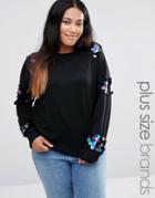 Alice & You Sequin Knit Top - Black
