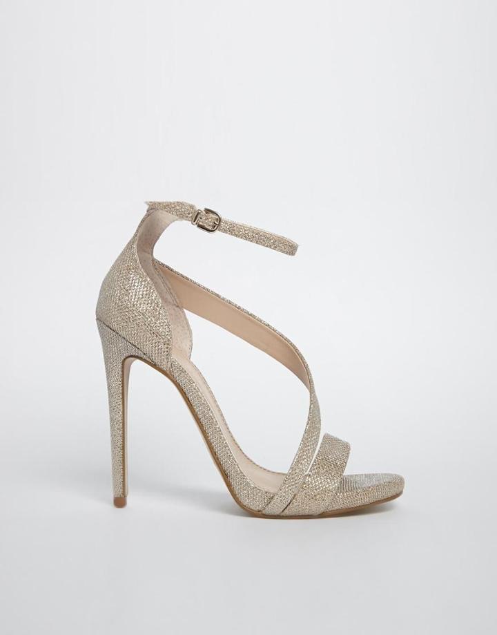Carvela Gosh Gold Heeled Strap Sandals