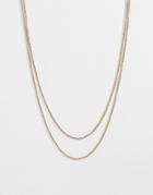 True Decadence Crystal Multirow Necklace In Gold