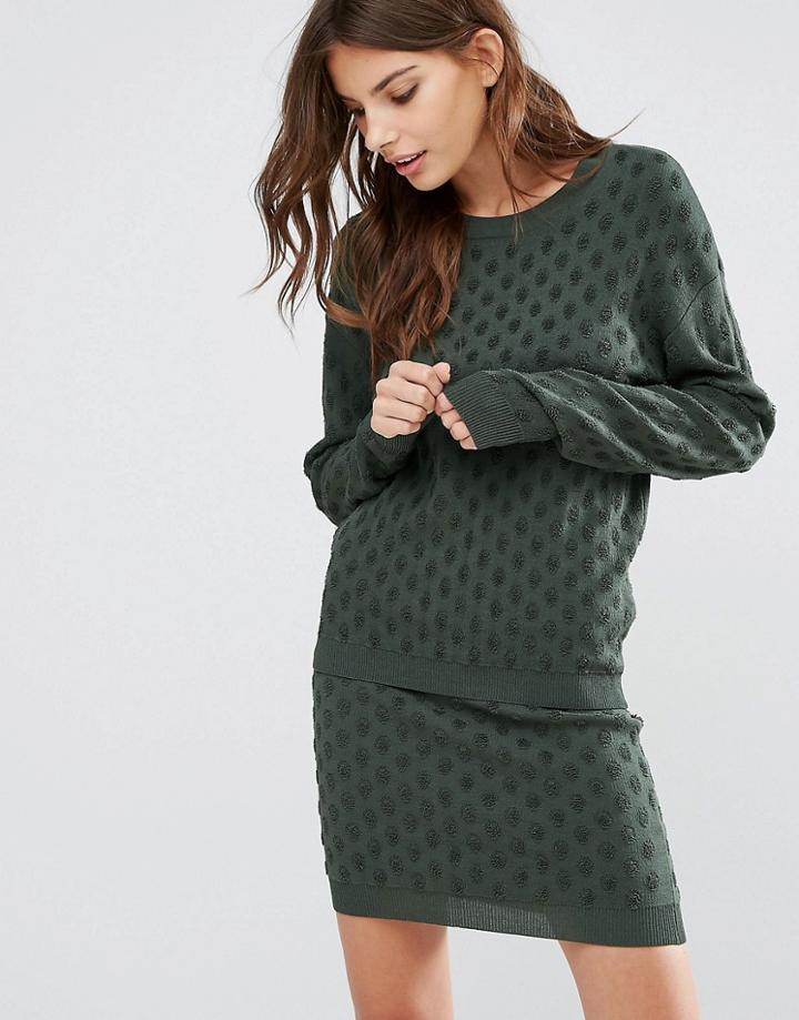 Y.a.s Ginger Knit Pullover Co-ord - Green