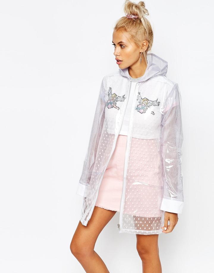 The Ragged Priest Sheer Festival Hooded Parka Jacket - Multi