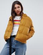 E.l.k Padded Jacket With Hood - Green