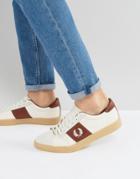 Fred Perry Spencer Canvas And Suede Sneakers In White - White