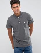 Abercrombie & Fitch Polo Muscle Slim Fit Stretch Pique In Charcoal Gray - Gray