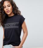 Asos Design Tall T-shirt With Society Print - Black