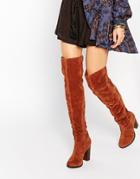 Miss Kg Venice Tan Over The Knee Boots - Tan