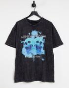 Criminal Damage Chaos T-shirt In Black Wash