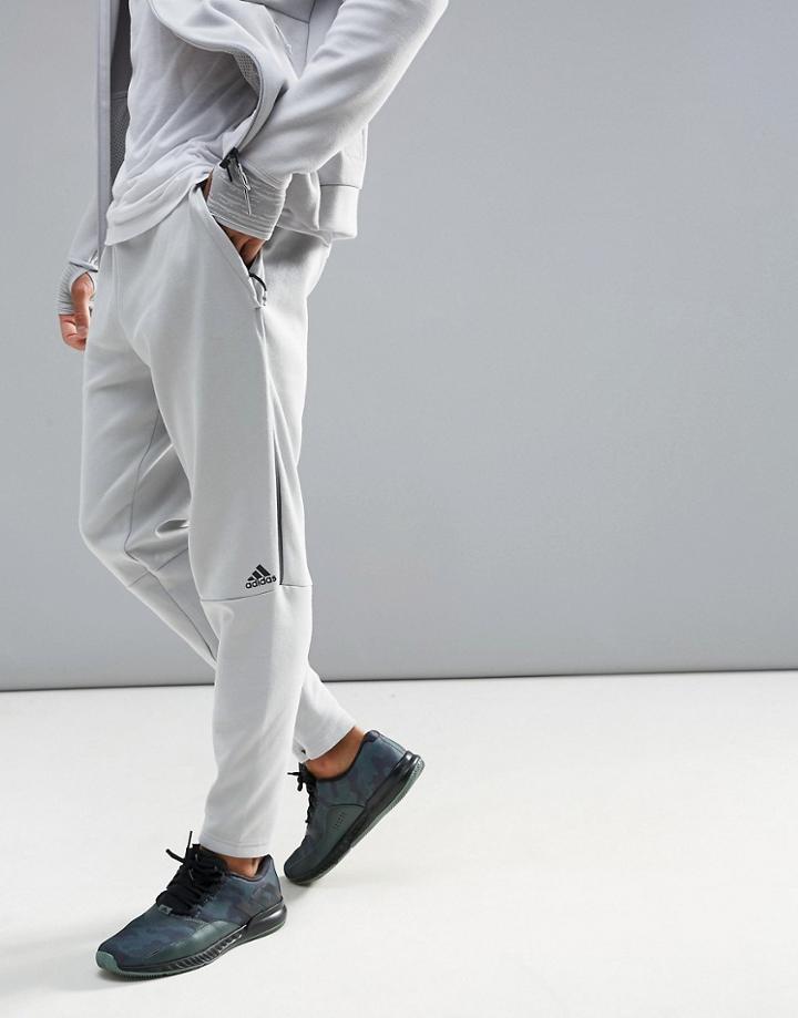 Adidas Athletics Zne 2 Joggers In Gray Br6819 - Gray