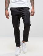 Ellesse Skinny Joggers With Reflective Piping - Black