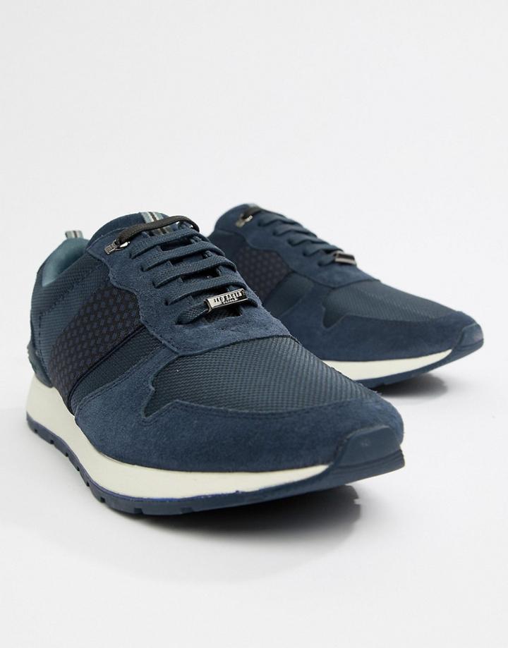 Ted Baker Heby Sneakers In Navy - Blue