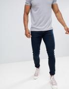 Celio Skinny Fit Chino In Navy - Blue