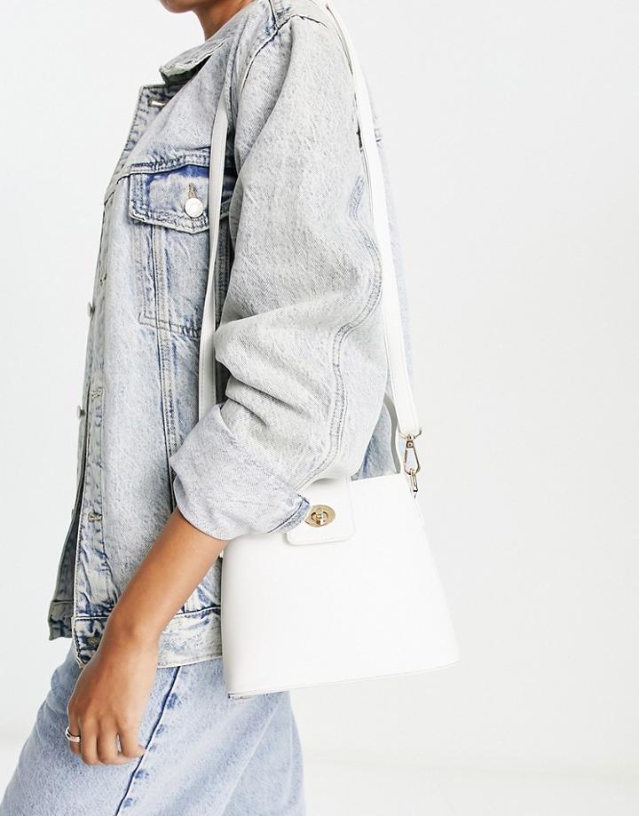 Truffle Collection Top Handle Grab Bag In White