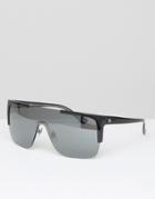 Gucci Flat Brow Sunglasses In Black - Black