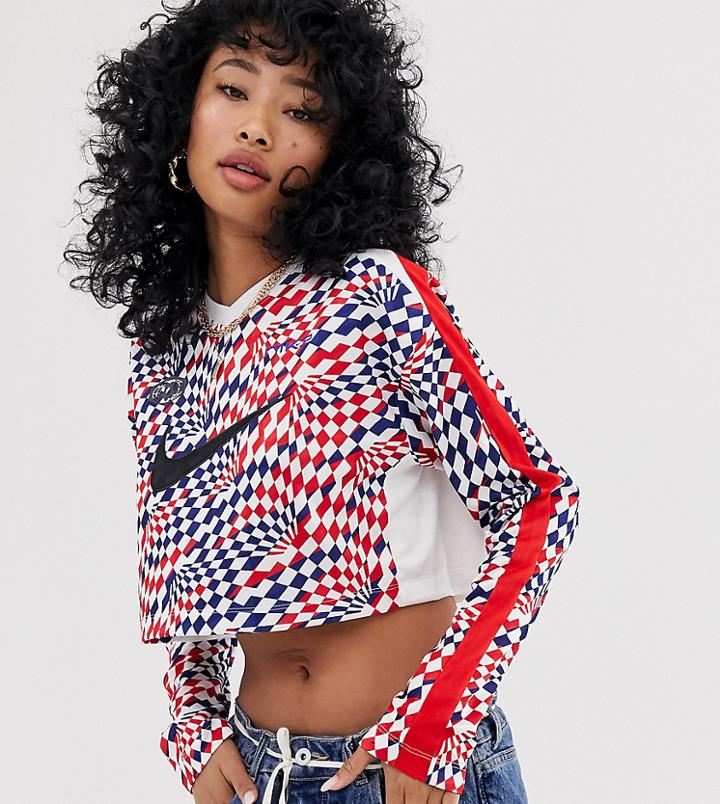 Nike Red White And Blue Soccer Crop Top