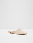 Aldo Alysaa Backless Flat Shoes In Bone-neutral