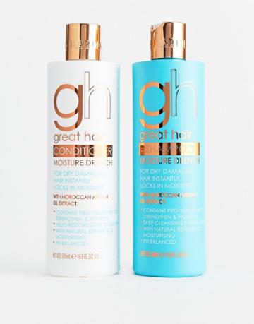 Baylis & Harding Great Hair Moroccan Argan Oil Extract 500ml Shampoo & Conditioner Bande - Clear