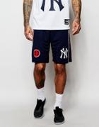 Majestic Yankees Long Shorts - Navy