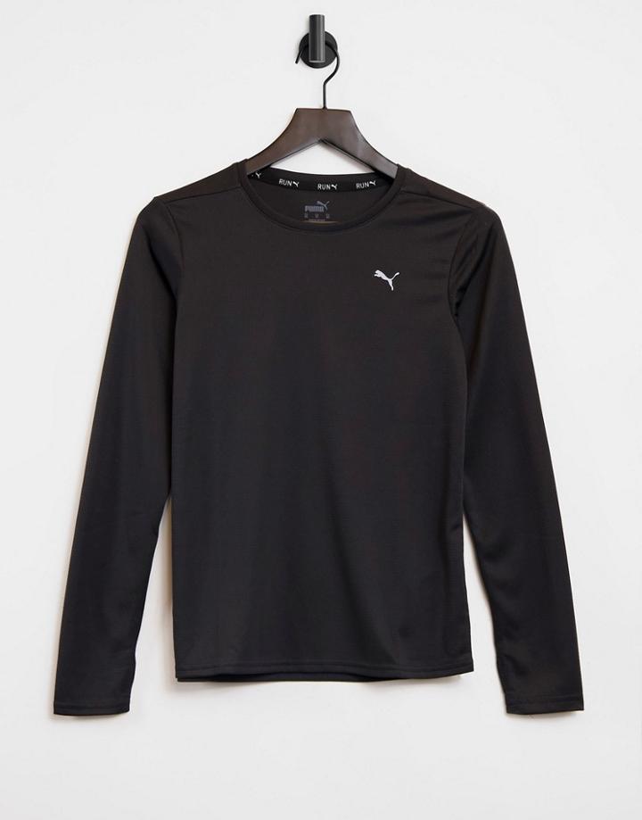 Puma Running Favorite Long Sleeve T-shirt In Black
